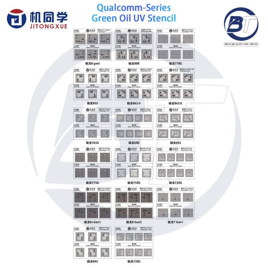 JTX QUALCOMM SERIES (17MODELS) UV STENCIL