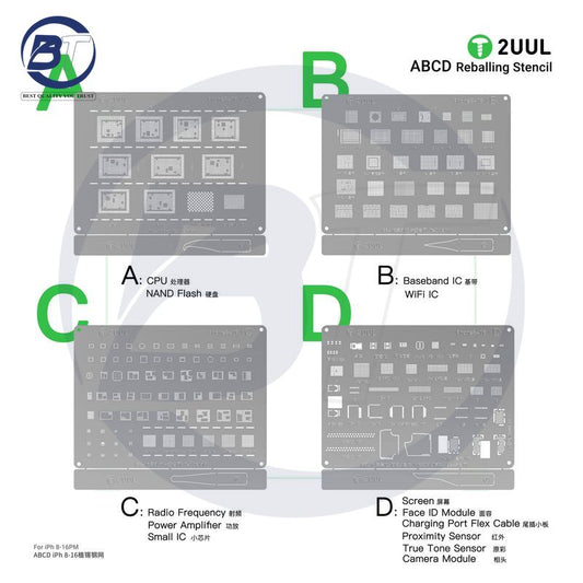 2UUL BG01 IP 8-16PM STENCIL (4PCS)