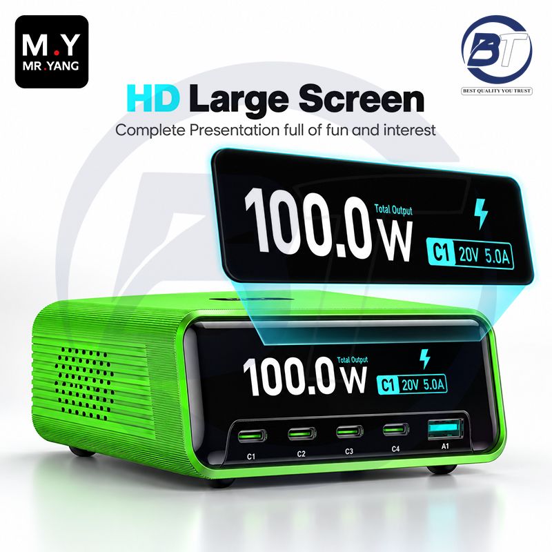 M.Y D04 5-IN-1 DESKTOP CHARGING STATION (100W)