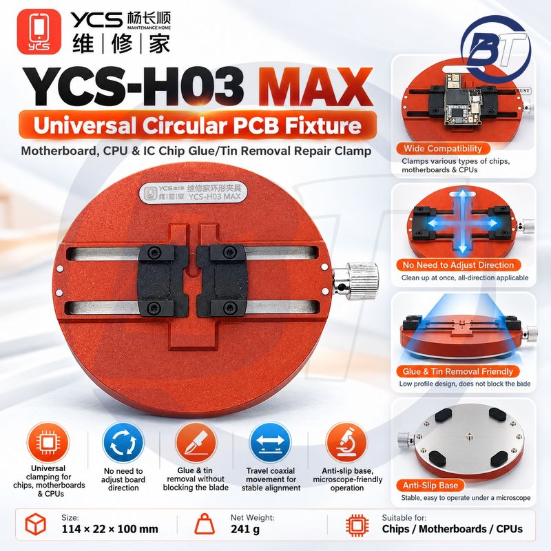 YCS H03 MAX UNIVERSAL PCB BOARD CIRCULAR FIXTURE