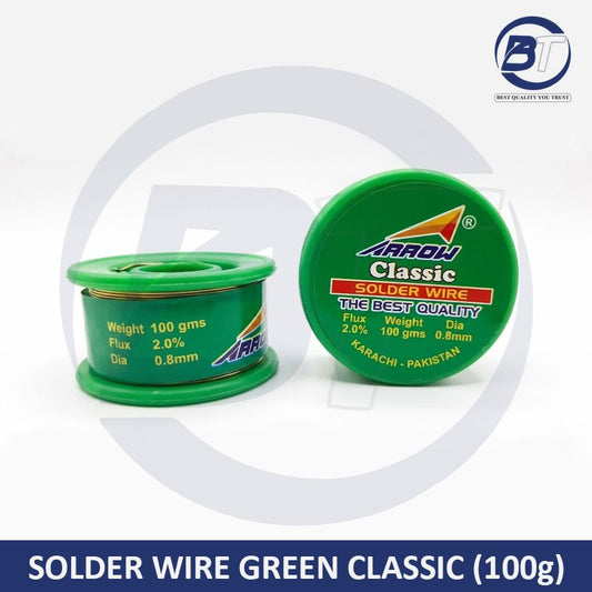 SOLDER WIRE GREEN CLASSIC 100G