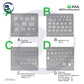 2UUL BG01 IP 8-16PM STENCIL (4PCS)