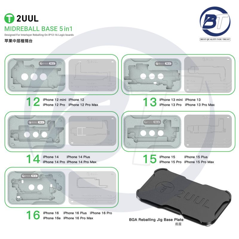 2UUL BH13 MID REBALL BASE (5IN1) IP12-16