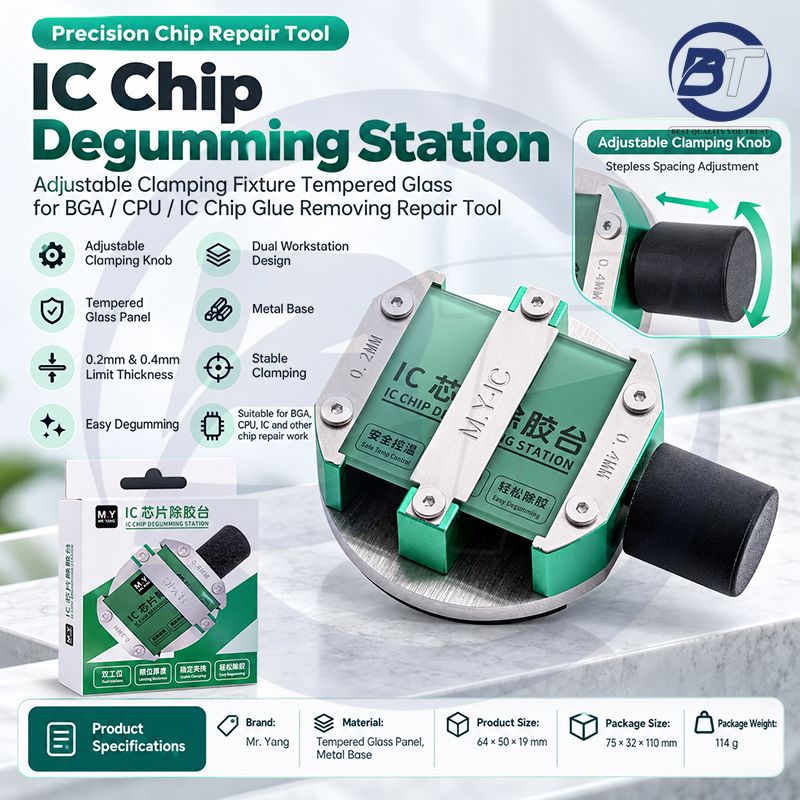 M.Y ADJUSTABLE IC CHIP DEGUMMING STATION