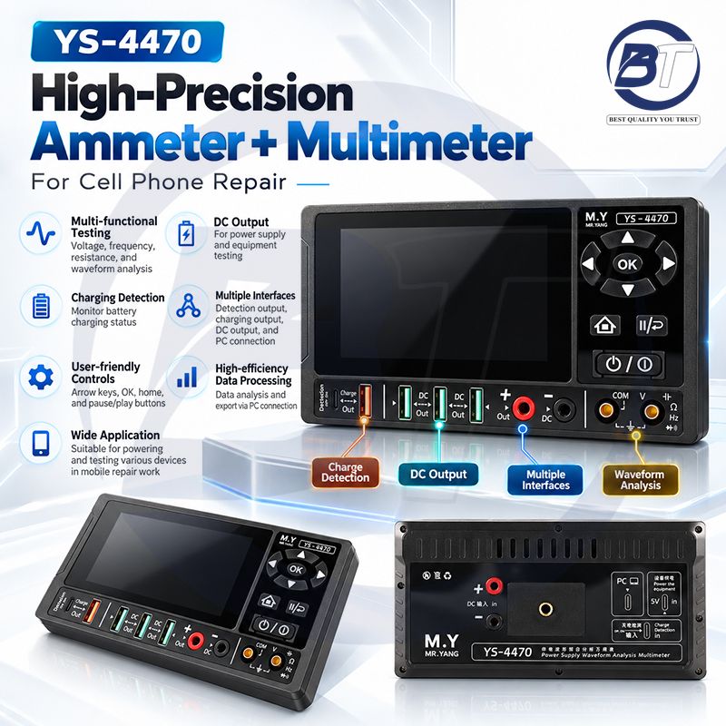 M.Y YS-4470 HIGH-PRECISION AMMETER + MULTIMETER